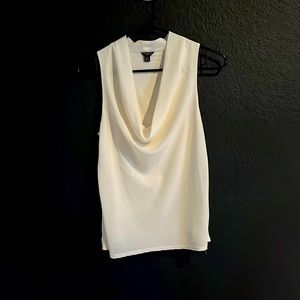 Cream cowl-neck blouse from Ann Taylor sz XS